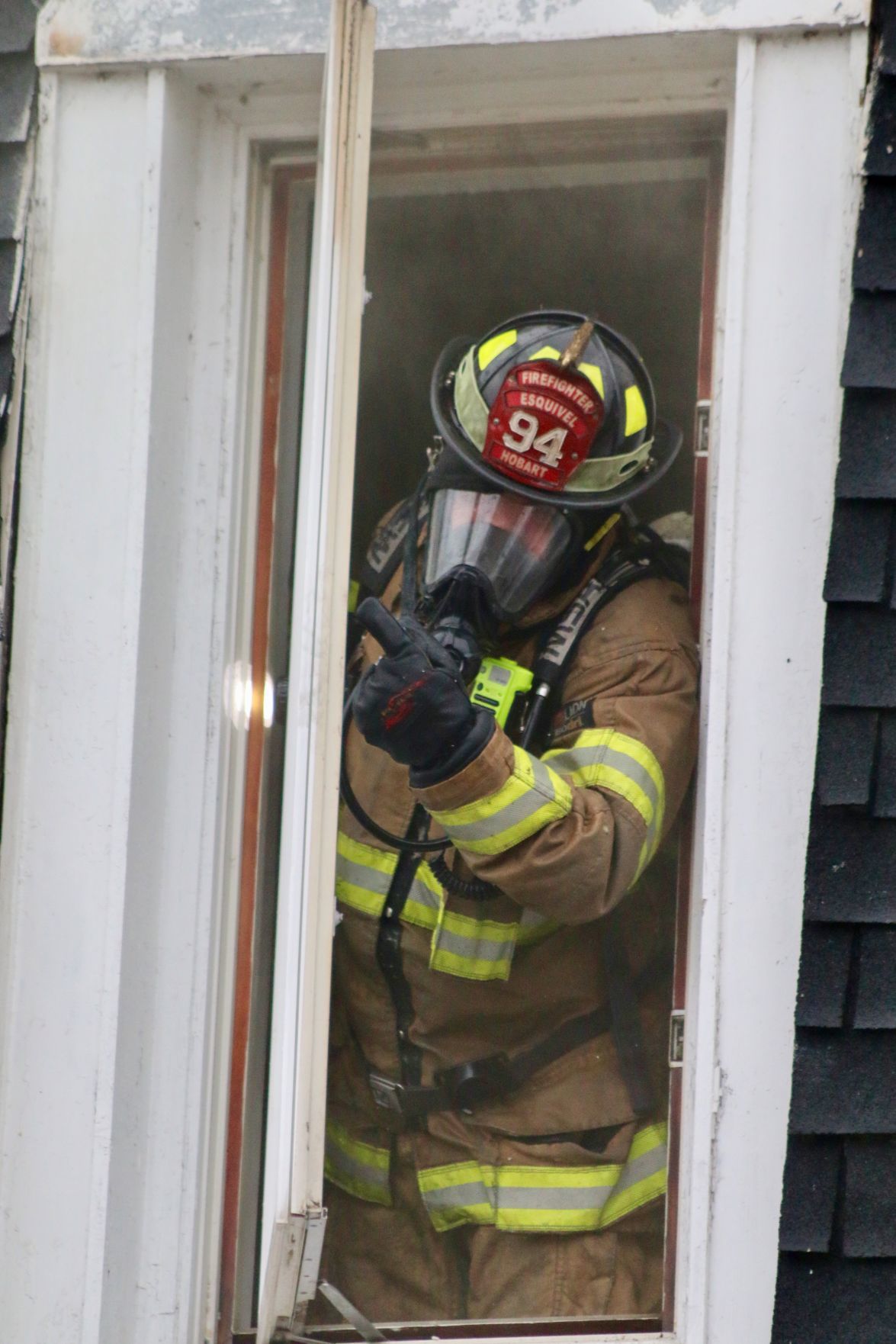 Crews battle fire at the Copper Penny in Hobart